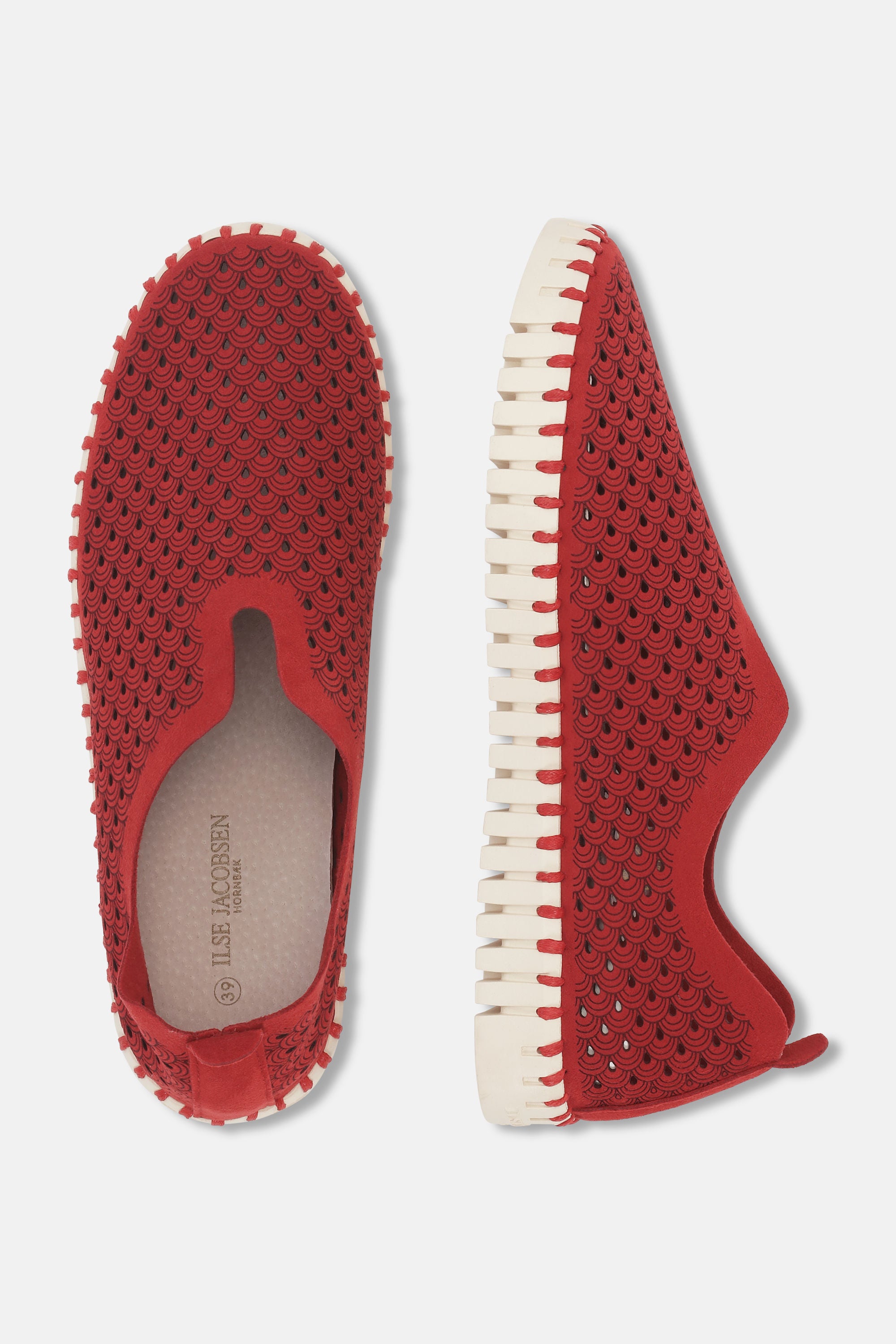 Tulip Slipper - Deep Red